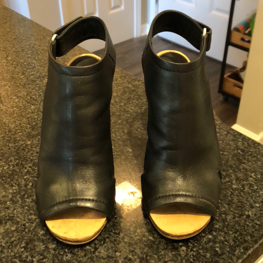Rag & Bone Black Open toe wedge - size 38